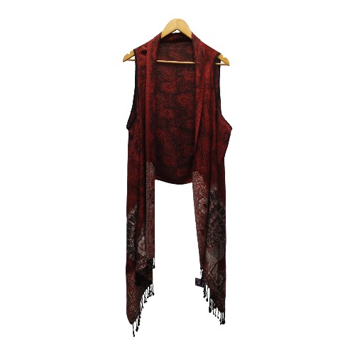 23061 Chalina Estampado Pavoreal  Rojo